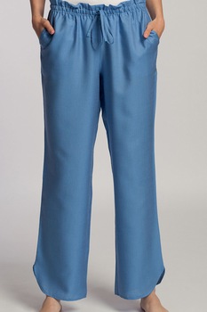 Sofiaman, Pantaloni de casa din modal, cu talie ajustabila Breeze, Albastru Sofiaman, Pantaloni de casa din modal, cu talie ajustabila Breeze, Albastru