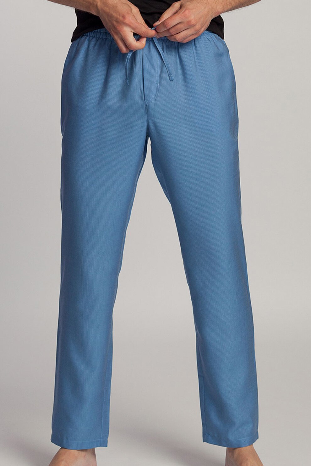 Sofiaman, Pantaloni de casa din modal Breeze, Albastru, S