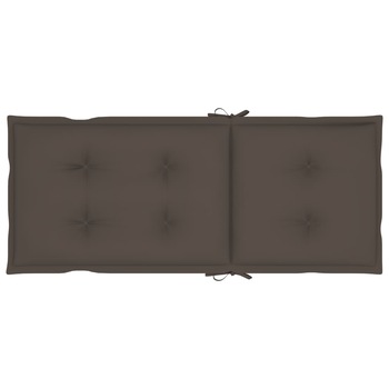 Set de 2 perne de scaun de gradina, vidaXL, Tesatura-poliester, 120 x 50 x 7 cm, Gri taupe Set de 2 perne de scaun de gradina, vidaXL, Tesatura-poliester, 120 x 50 x 7 cm, Gri taupe