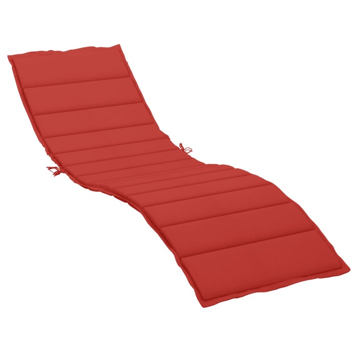 vidaXL piros oxford szövet napozóágy párna 200 x 70 x 3 cm 314224