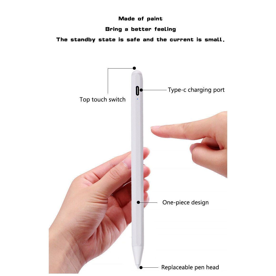 OEM Stylus toll, mágneses, Apple iPadhez, Touch Pen, Tilt, LagFree