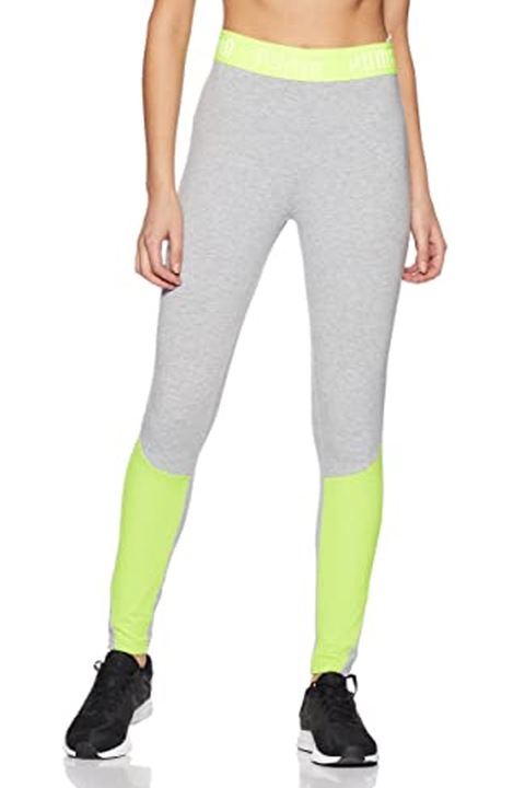 Дамски клин Puma 207900878-AzES3374f, dryCELL, Висока талия, Сив/Контрастно зелен, XL