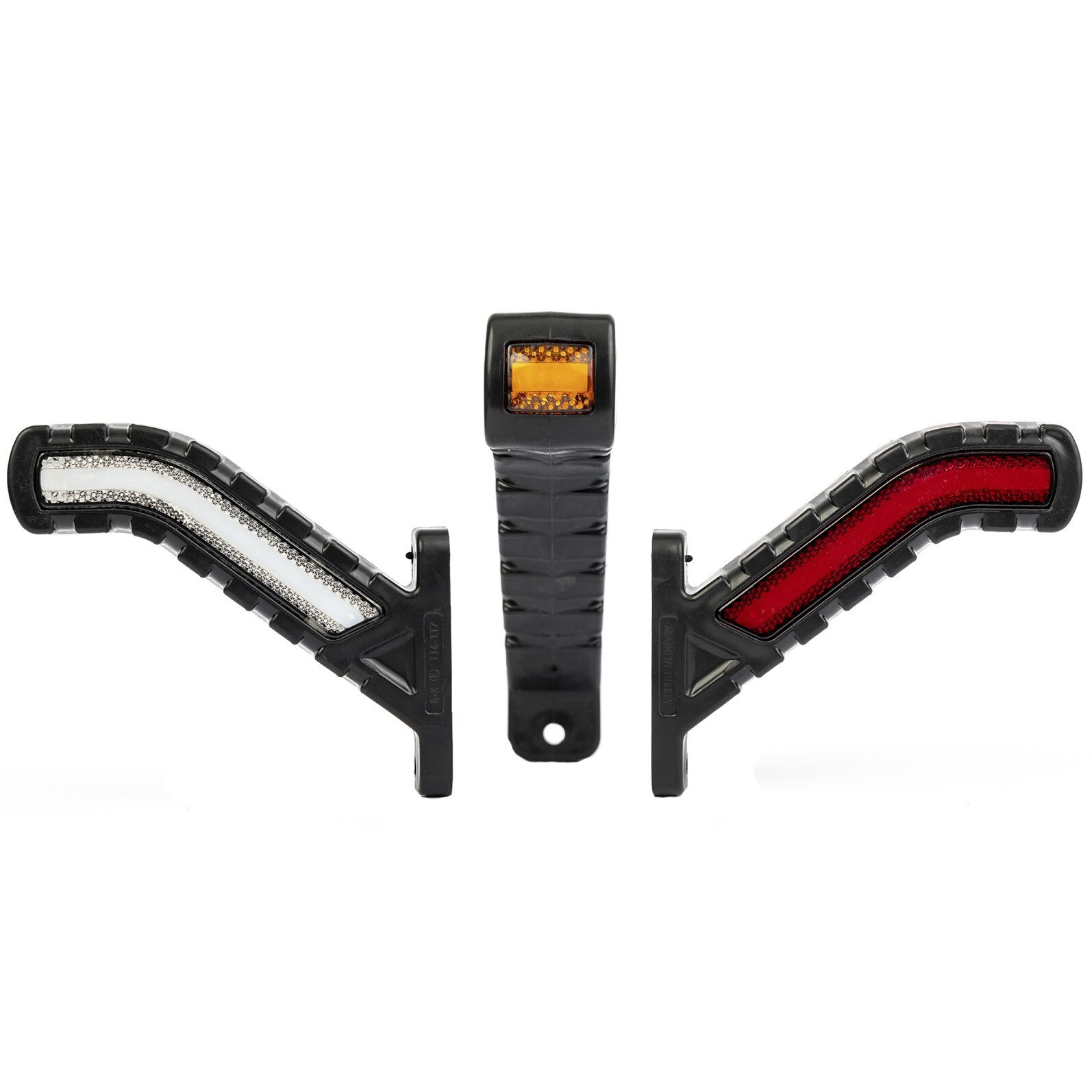 Set 2X Lampa Laterala LED Flexzon, Neon Efect, Pentru Gabarit 12v - 24v, Rosu, Portucaliu, Alb, 18cm