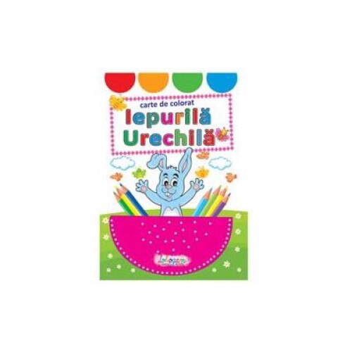 Iepurila Urechila. Carte de colorat