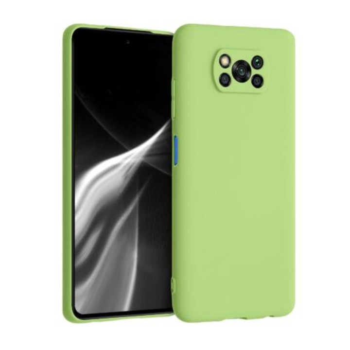 Калъф kwmobile 53482.214, За Xiaomi Poco X3 (NFC)/Poco X3 Pro, Силиконов, Зелен