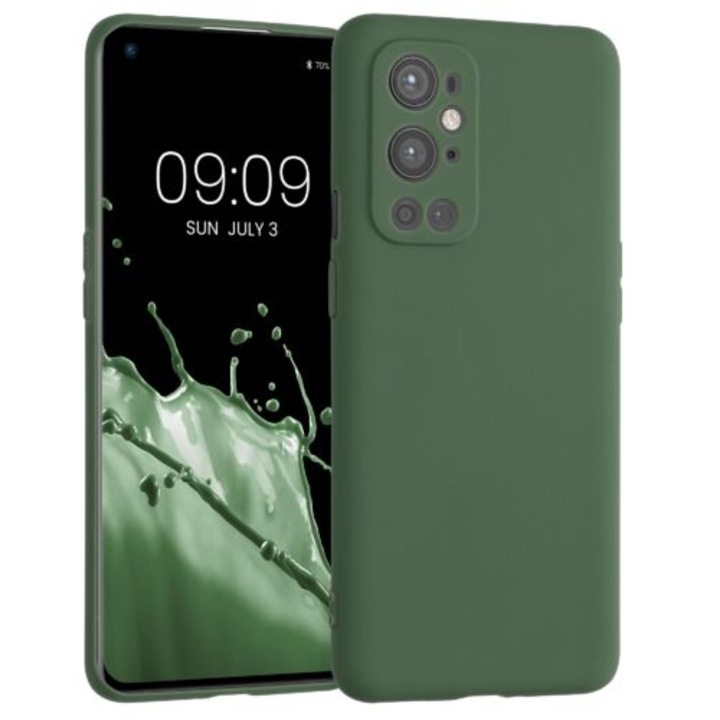 Кейс за OnePlus 9 Pro, Силиконов, Зелен, 54427.80
