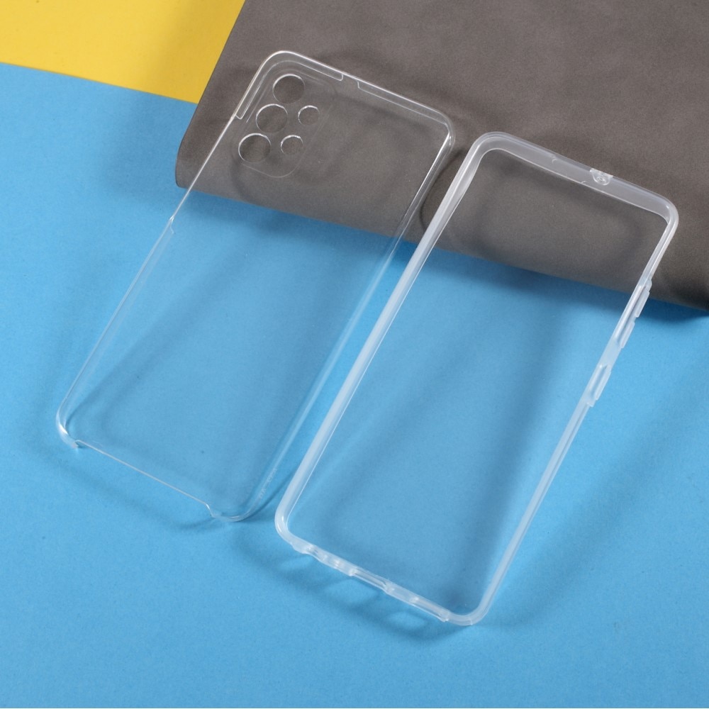Husa pentru Samsung Galaxy A32 4G - Silicon si Plastic, Fata si Spate 360 grade, Transparenta