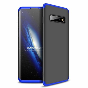 Husa pentru Samsung Galaxy S10, Protectie 360 - Spate si Laterale, GKK, Negru / Albastru Husa pentru Samsung Galaxy S10, Protectie 360 - Spate si Laterale, GKK, Negru / Albastru