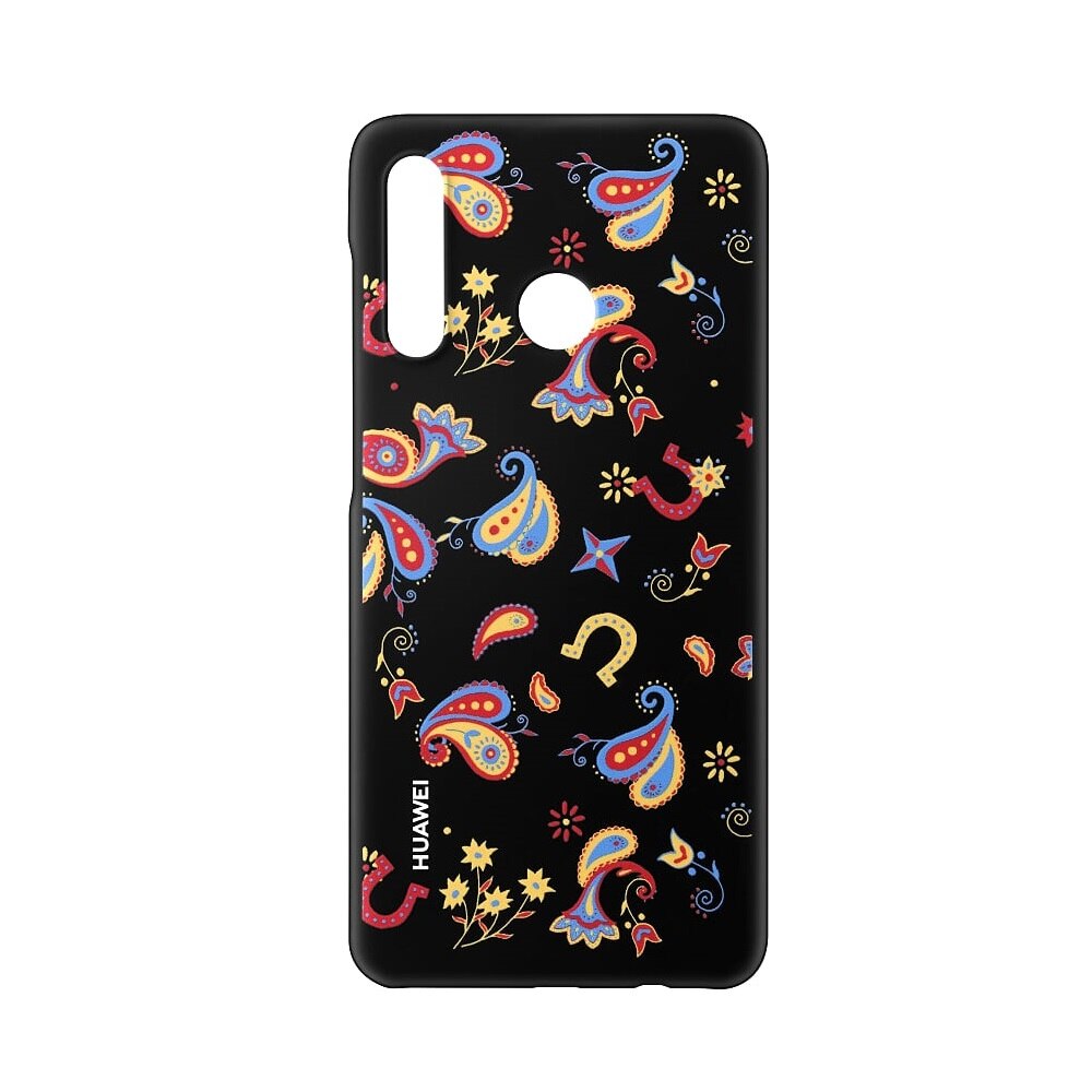 Husa de protectie PC Case pentru Huawei P30 Lite, bumper, carcasa, Negru Floral, BBL2431