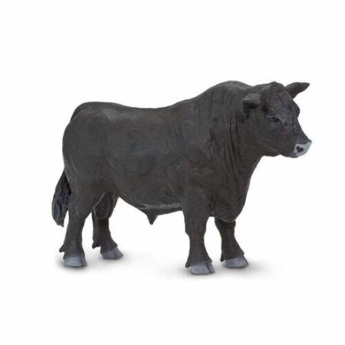 Figurina - Taur Angus, Negru, 7 cm