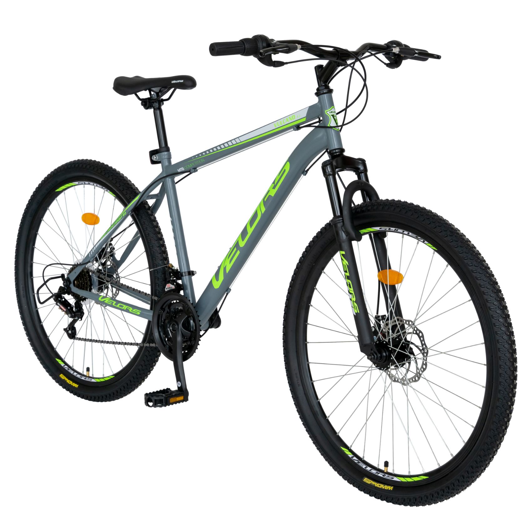 Bicicleta VELORS Vulcano, Mountain Bike, Saiguan 18 Viteze, Roti