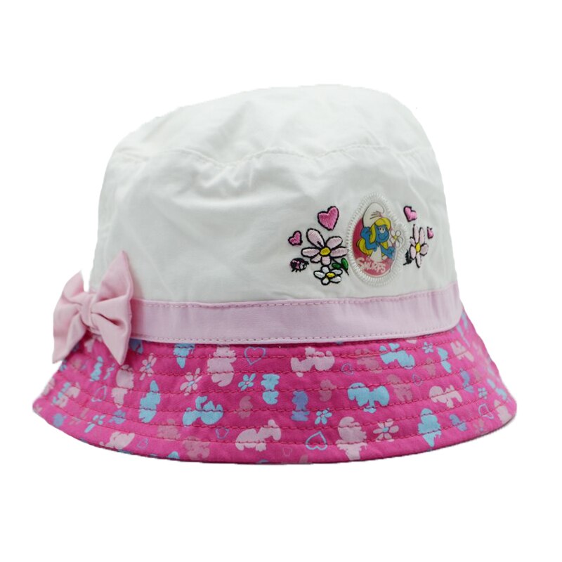 Palarie pentru fete Setino Strumfi 770-089A, Alb 52