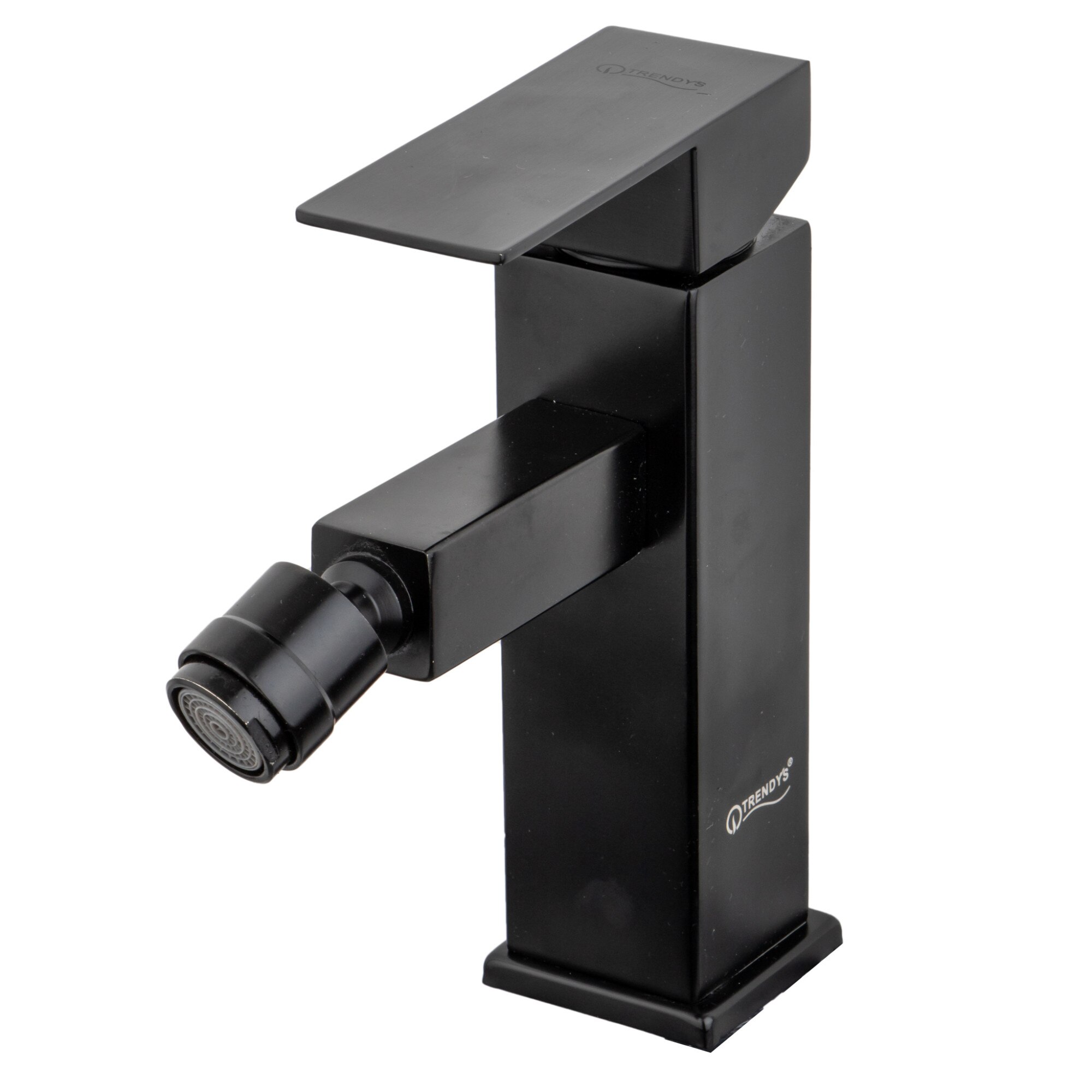 Baterie bideu TRENDY'S, desing rectangular ,negru mat