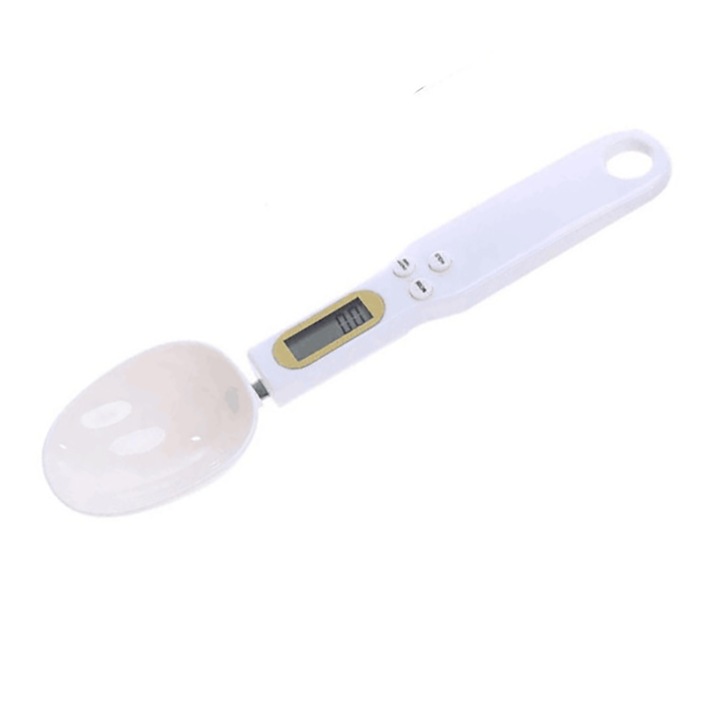 Mérőfunkciós kanál BOMSTOM, Digitális, 1-500 g, Fehér