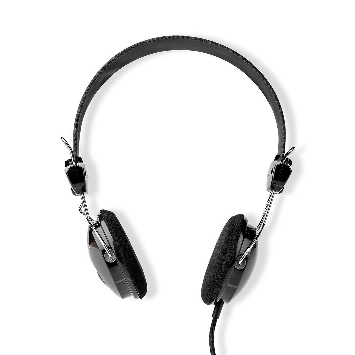 Casti cu fir, Nedis, HPWD1104BK, Negru