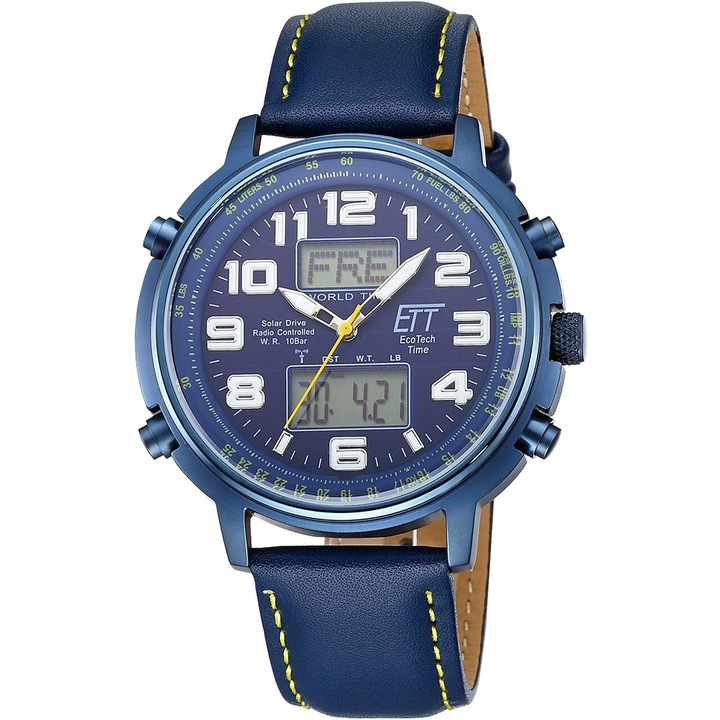 Мъжки часовник Ett EGS-11450-32L, Кварцов, 48мм, 10ATM