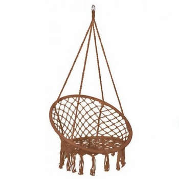Scaun rotund tip leagan suspendat , maro, 60x60x44 cm, pana la 150 kg Scaun rotund tip leagan suspendat , maro, 60x60x44 cm, pana la 150 kg