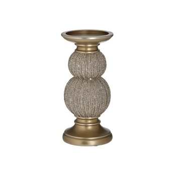 Suport lumanare din rasina, gold, 10 x 20 cm Suport lumanare din rasina, gold, 10 x 20 cm