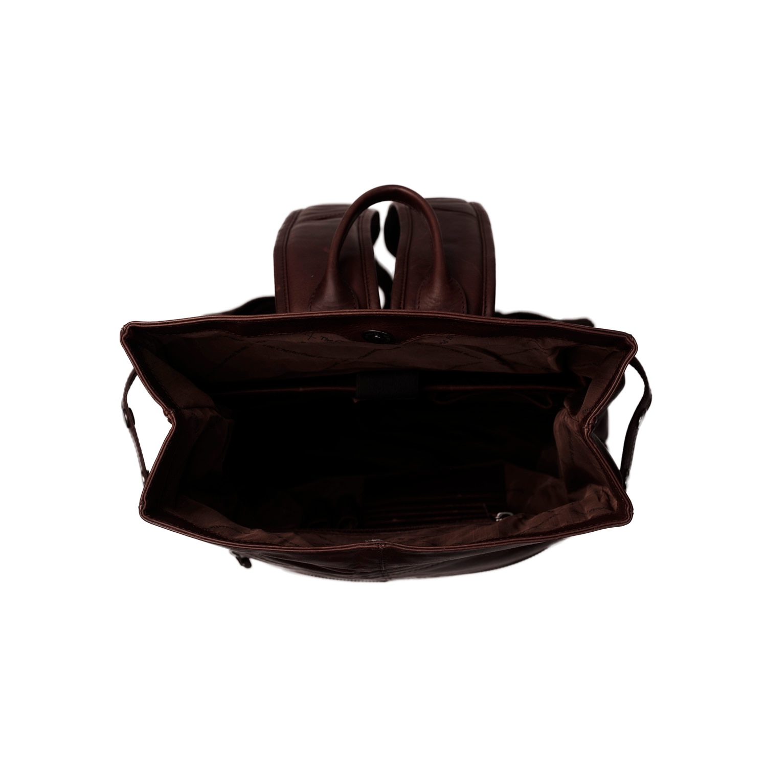 Rucsac The Chesterfield Brand, Graz piele maro inchis, cu compartiment pentru laptop de 15 inch