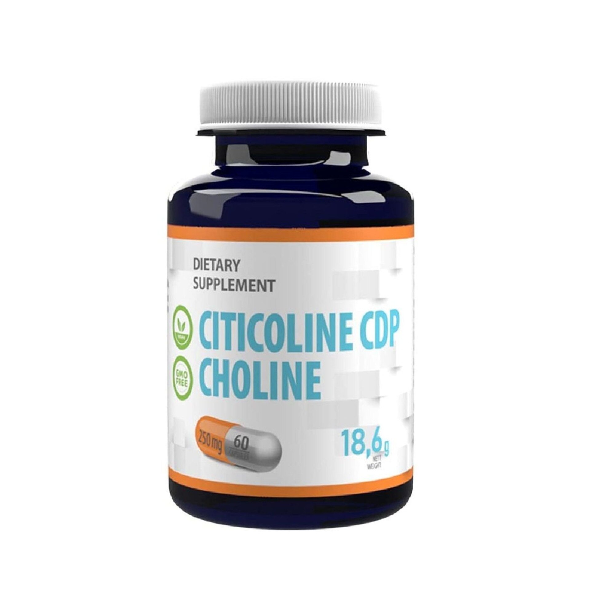 Citicoline CPD Choline 250mg 60 Capsule Vegane