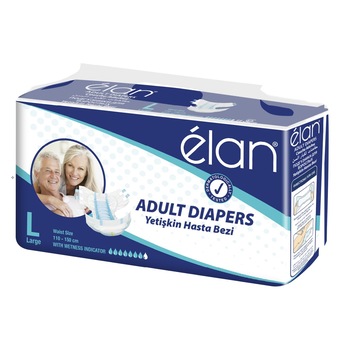 Scutece pentru adulti Elan, Large, 7picaturi, 30 buc Scutece pentru adulti Elan, Large, 7picaturi, 30 buc