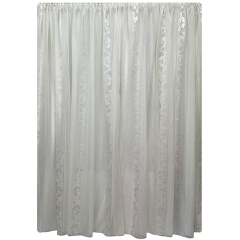 Perdea ivoire 700x245cm cu broderie ivoire si rejansa, by Liz Line - RD2137 Perdea ivoire 700x245cm cu broderie ivoire si rejansa, by Liz Line - RD2137