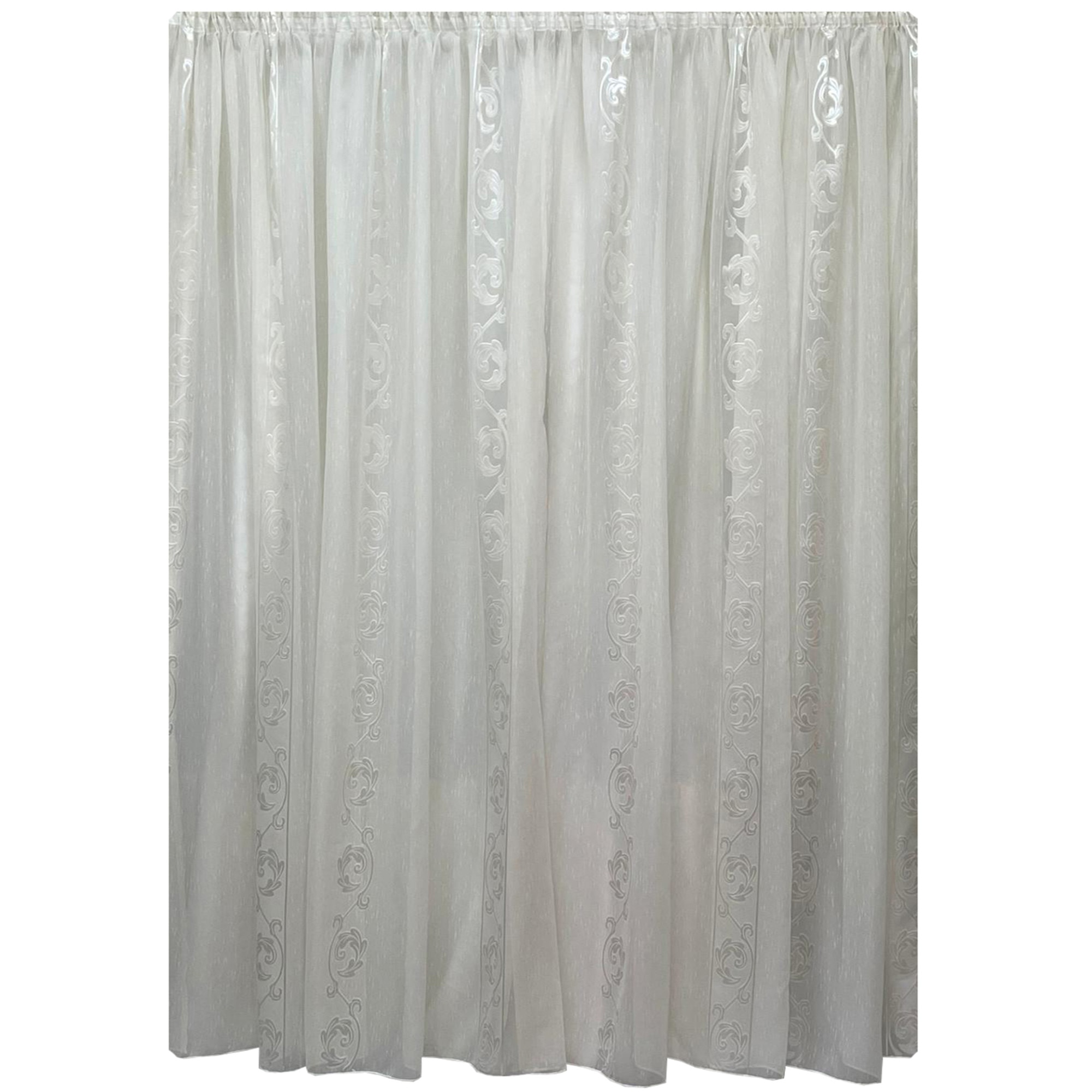 Perdea ivoire 1000x245cm cu broderie ivoire si rejansa, by Liz Line - RD21310