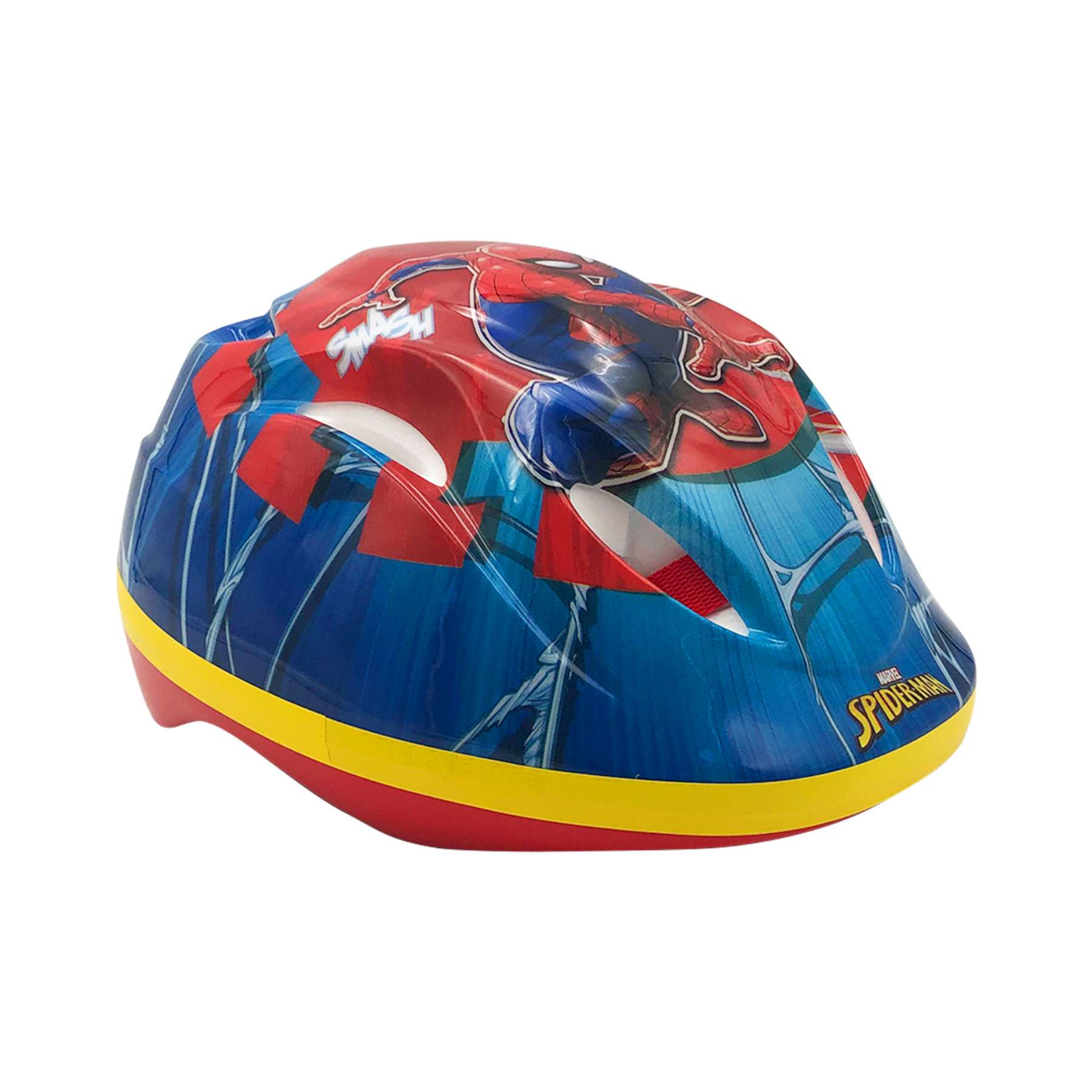 Casca de ciclism Volare, Marvel Spiderman, culoare albastru/rosu, 51-55 cm