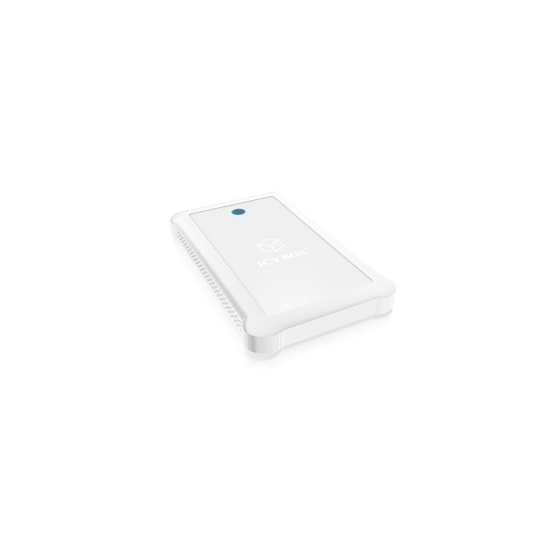 Icybox External 2,5'' HDD case SATA to 1xuUSB 3.0, white+ protection bag