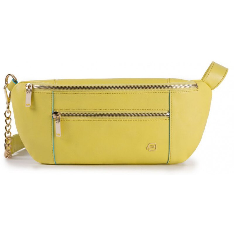 Borseta de brau ( marsupiu ) PIQUADRO, din piele naturala, CA5134B2/G, galben