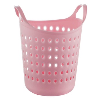 Cos depozitare cu manere, plastic, roz, 4.1 l Cos depozitare cu manere, plastic, roz, 4.1 l