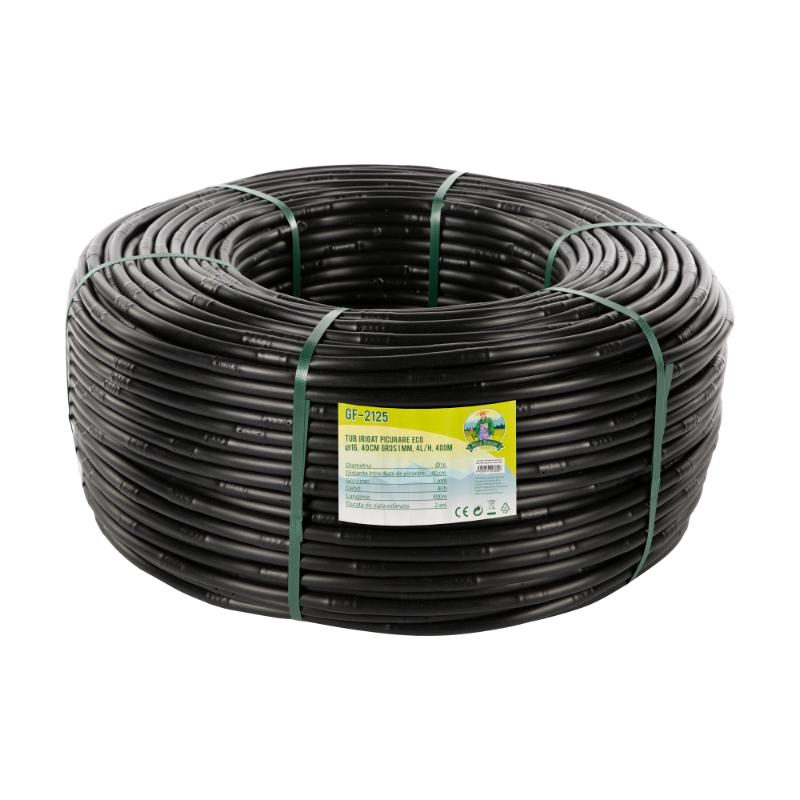 Tub picurare ECO Ø16, 40cm, gros1mm, 4l/h 400m