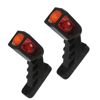 Set 2 lampi de gabarit, 3 fete luminoase, 12v-24v cu brat de 15 cm Set 2 lampi de gabarit, 3 fete luminoase, 12v-24v cu brat de 15 cm