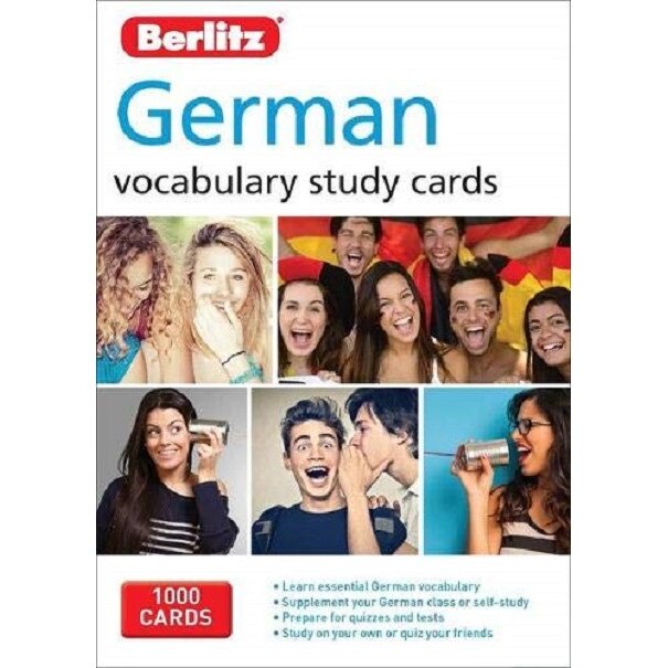 German Vocabulary Study Cards -