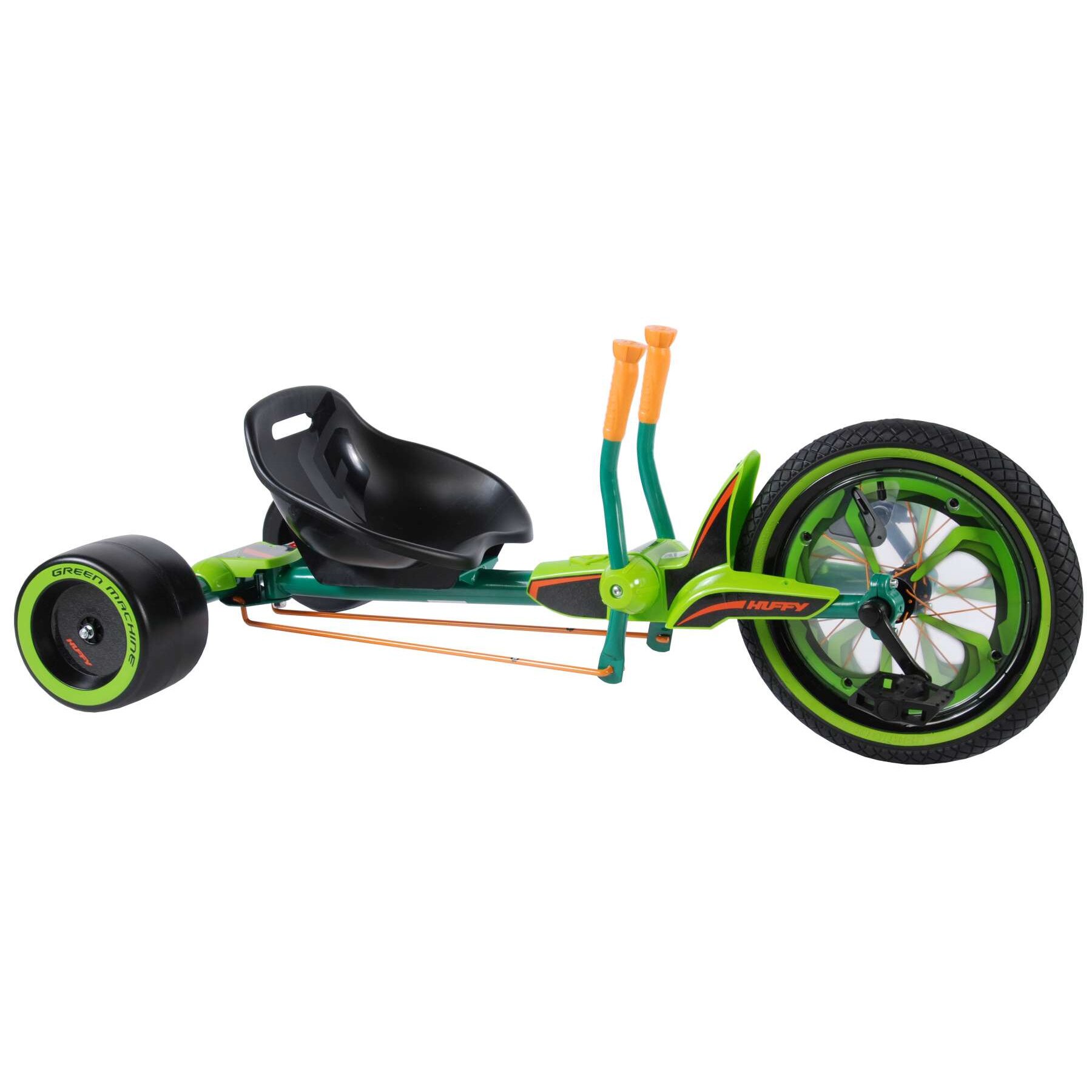 Tricicleta Volare Green Machine, 16'', baieti si fete, culoare verde/negru