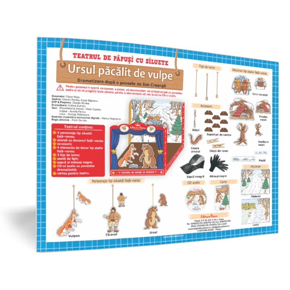 Accesorii teatru - Ursul pacalit de Vulpe