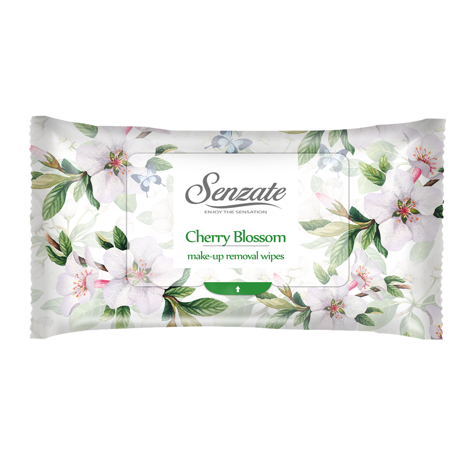 Servetele umede demachiante Senzate Romantic Cherry Blossom pentru toate tipurile de ten, 25 bucati