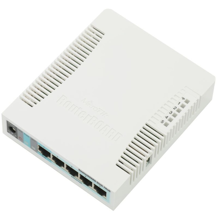 MikroTik RB951G-2HnD vezeték nélküli router, 5xGbit LAN, 10/100/1000 Mbps