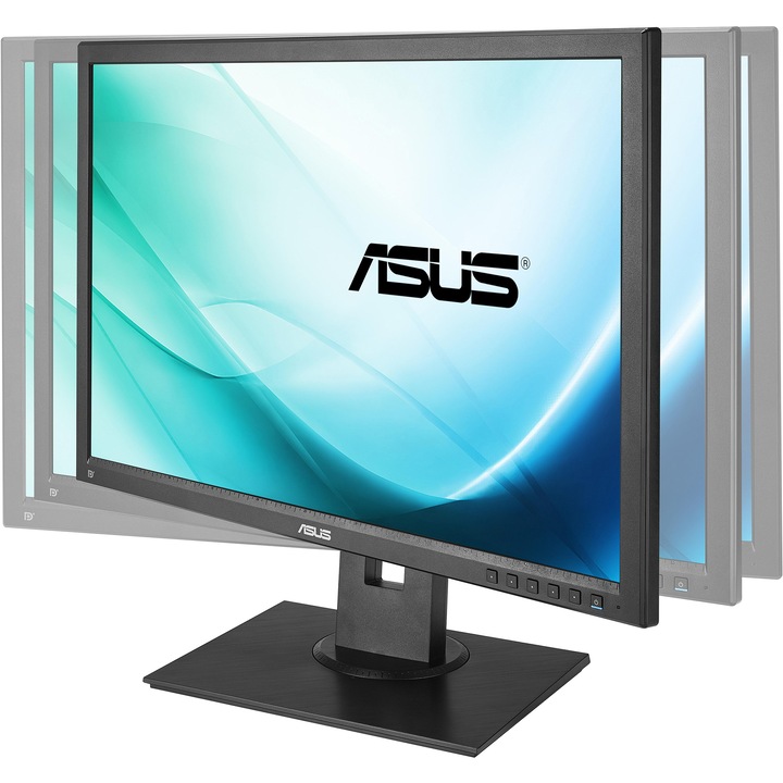 Monitor LED IPS ASUS 24.1", Wide, Full HD, VGA, DVI, Display Port, USB, Boxe, Negru, BE24AQLB