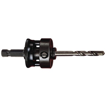 Arbore Starrett HEX 8.75mm, pentru carote 32-152 mm, filet 5/8” + Burghiu Starrett carbura 80mm Arbore Starrett HEX 8.75mm, pentru carote 32-152 mm, filet 5/8” + Burghiu Starrett carbura 80mm