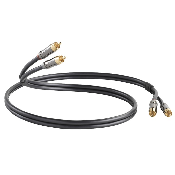 Cablu INTERCONECT 2 x RCA QED Performance Audio Graphite