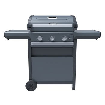 Gratar pe gaz Campingaz seria 3 Select, fonta emailata, 3 arzatoare inox, Negru, 146x148x70cm Gratar pe gaz Campingaz seria 3 Select, fonta emailata, 3 arzatoare inox, Negru, 146x148x70cm