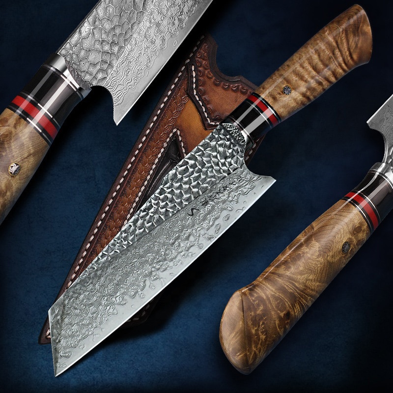 Cutit Kiritsuke Tokyo Style Diamond Series, 195mm, lama din otel