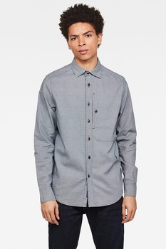 G-Star RAW, Camasa cu model houdstooth Stalt, Albastru/Alb, S G-Star RAW, Camasa cu model houdstooth Stalt, Albastru/Alb, S