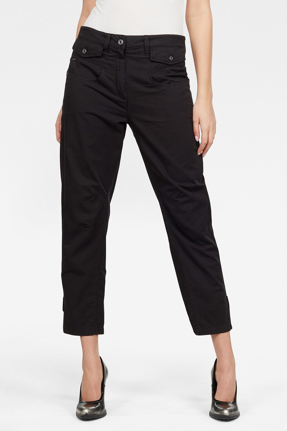 G-Star RAW, Pantaloni crop Army Radar, Gri antracit