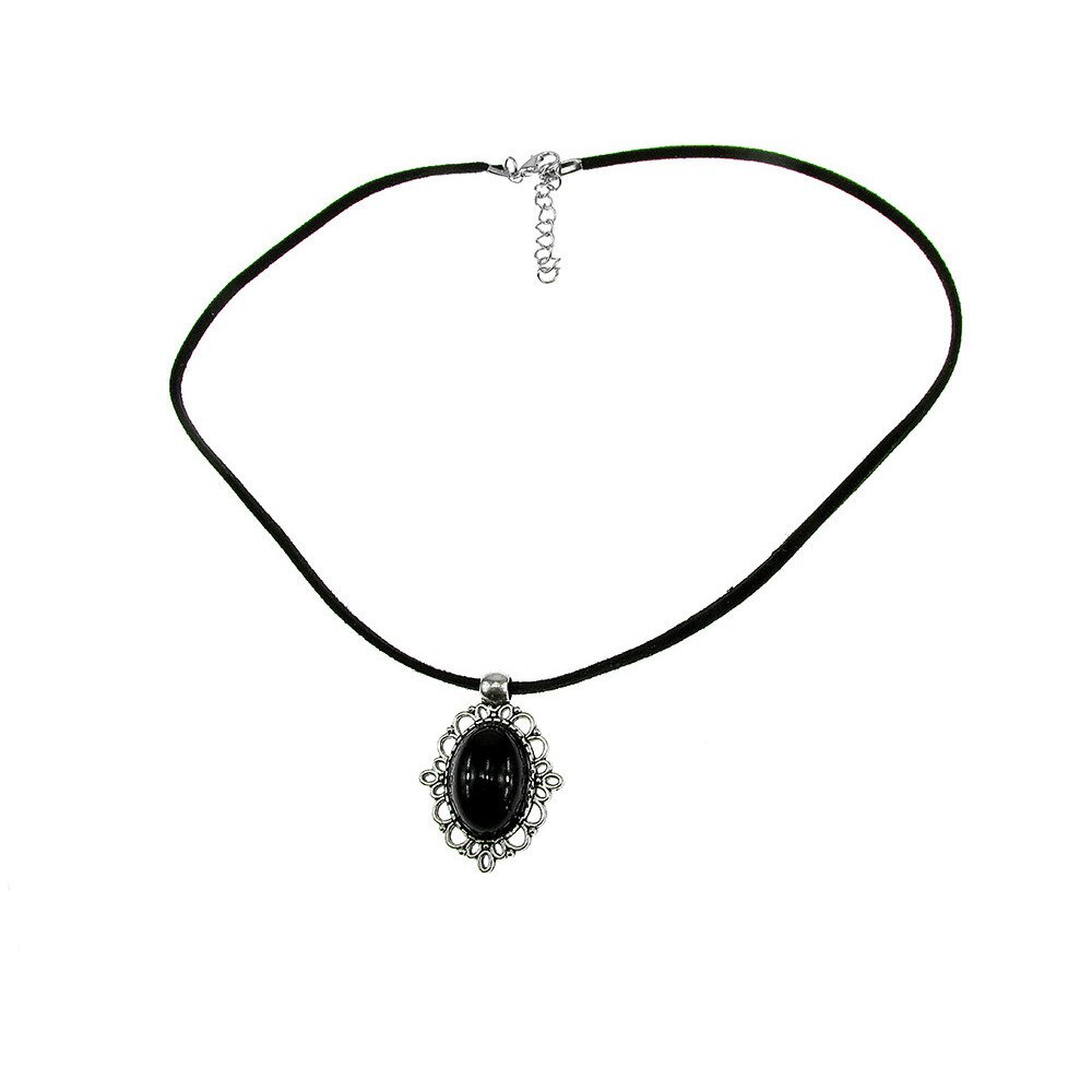 Pandantiv retro cu onix natural 18x13 MM