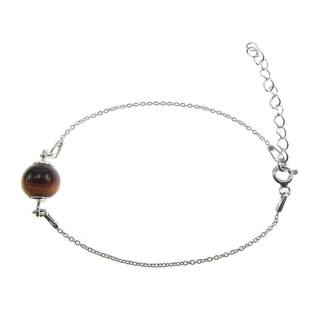 Bratara argint cu ochi de tigru natural