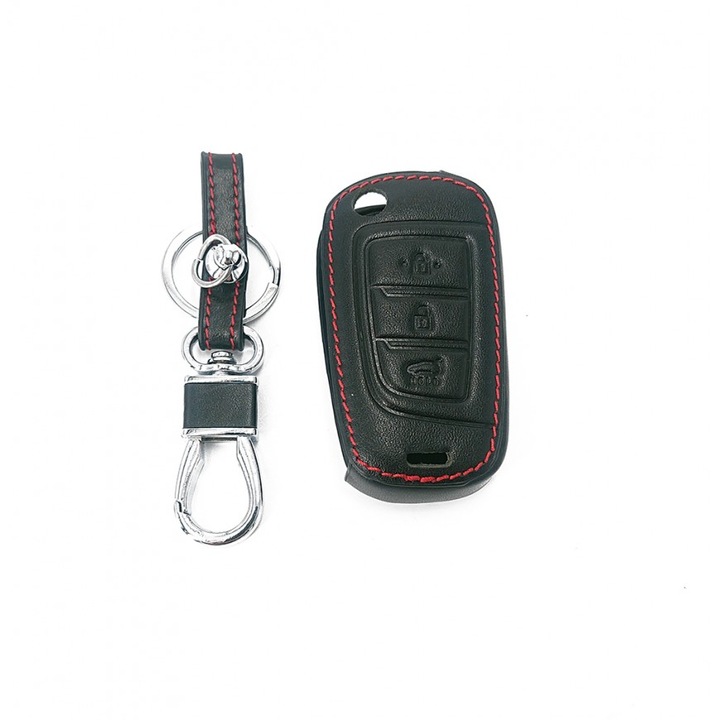 Husa din piele pentru cheie - Hyundai Solaris 2017 I30 2016 Santa Fe 2018 Kona - MODEL 13