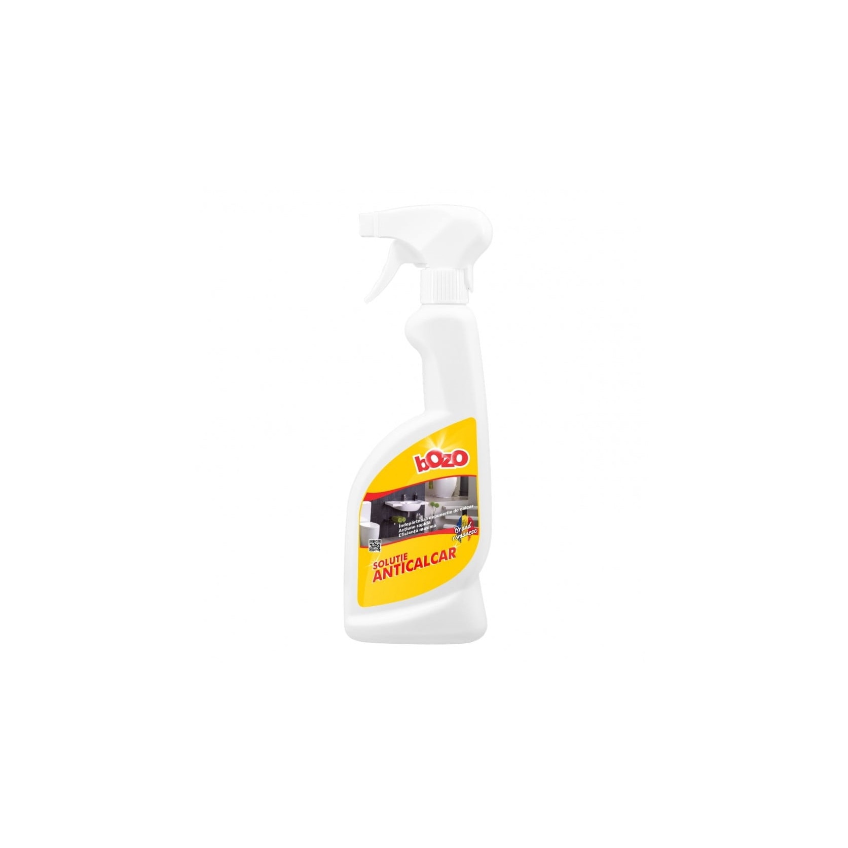 Solutie anticalcar marca Bozo, cu pulverizator smart, 500ml