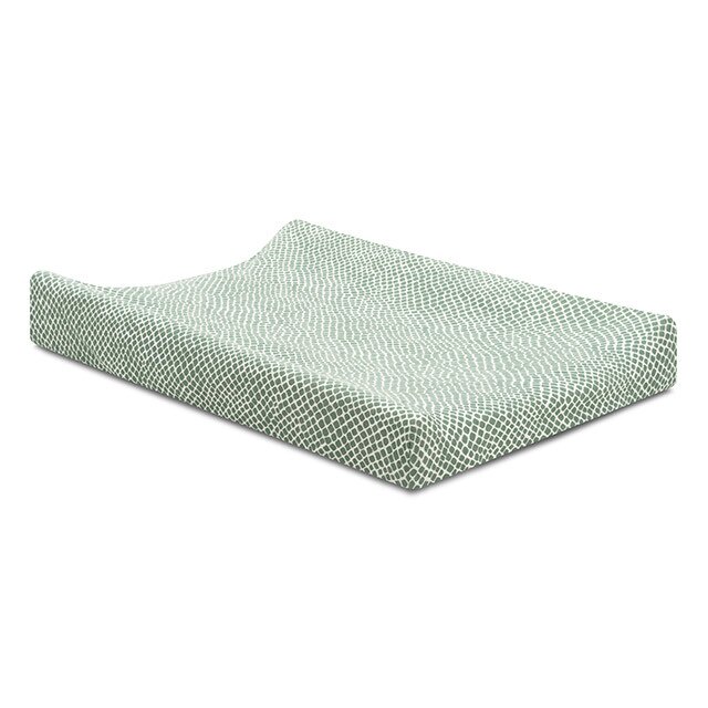 Husa saltea infasat bebelusi, Jollein Jersey Snake, 50x70cm, verde